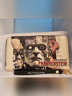 Lettoria "Frankenstein" Old Parchment Wallet/Wristlet